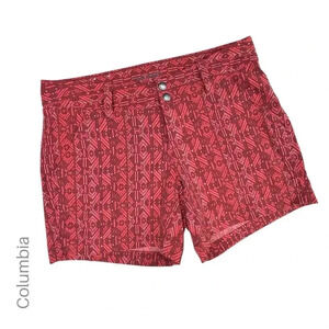 COLUMBIA NWOT OMNI SHIELD SATURDAY TRAIL AZTEC PATTERNED SHORTS | SIZE: 6